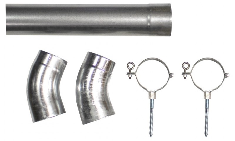 Zink hemelwaterafvoer set | onderuitloop