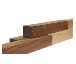 H2H® Schutting Combi-paal | Douglas hardhout | 9.3x9.3x300cm