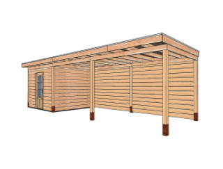 BasicLine buitenverblijf 900x400 | incl. montage