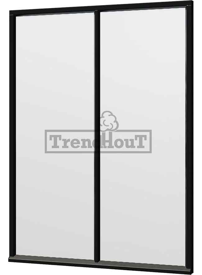 Steel Look Raam | gelaagd dubbel glas | incl. bevestigingsmaterialen