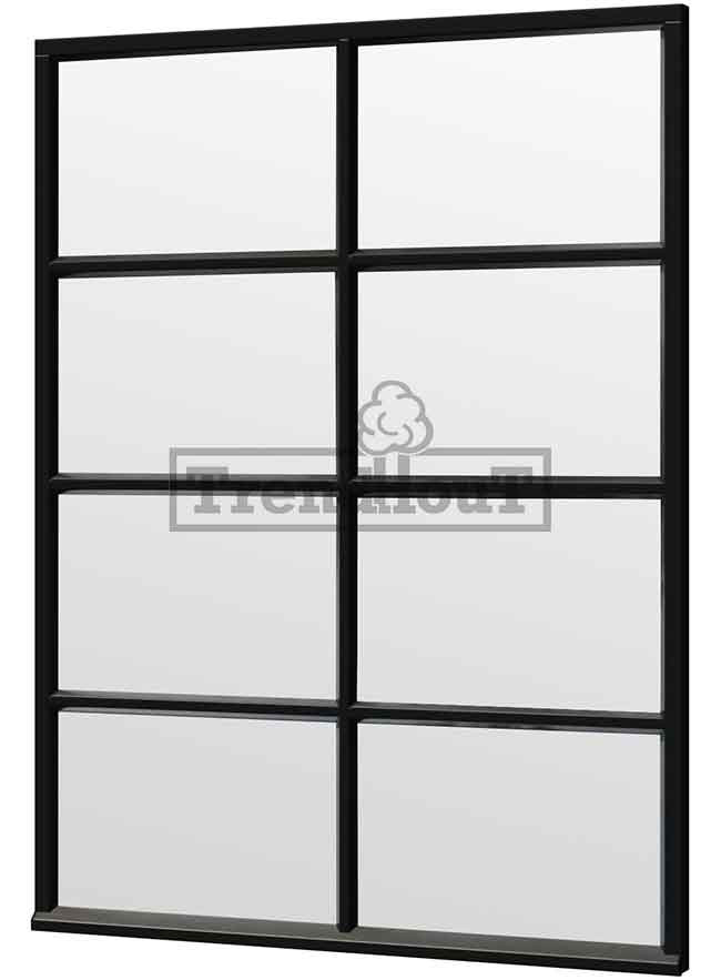 Steel Look raam | gelaagd dubbel glas | incl. bevestigingsmaterialen