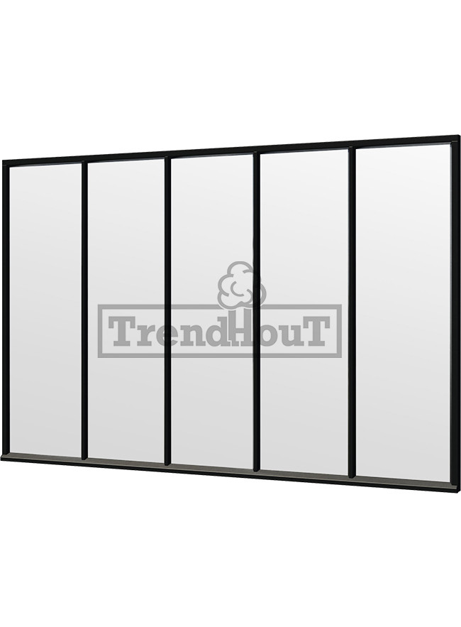 Steel Look raam | gelaagd dubbel glas | incl. bevestigingsmaterialen