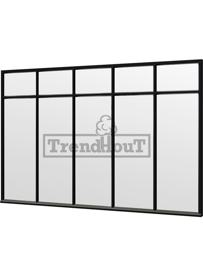 Steel Look raam | gelaagd dubbel glas | incl. bevestigingsmaterialen