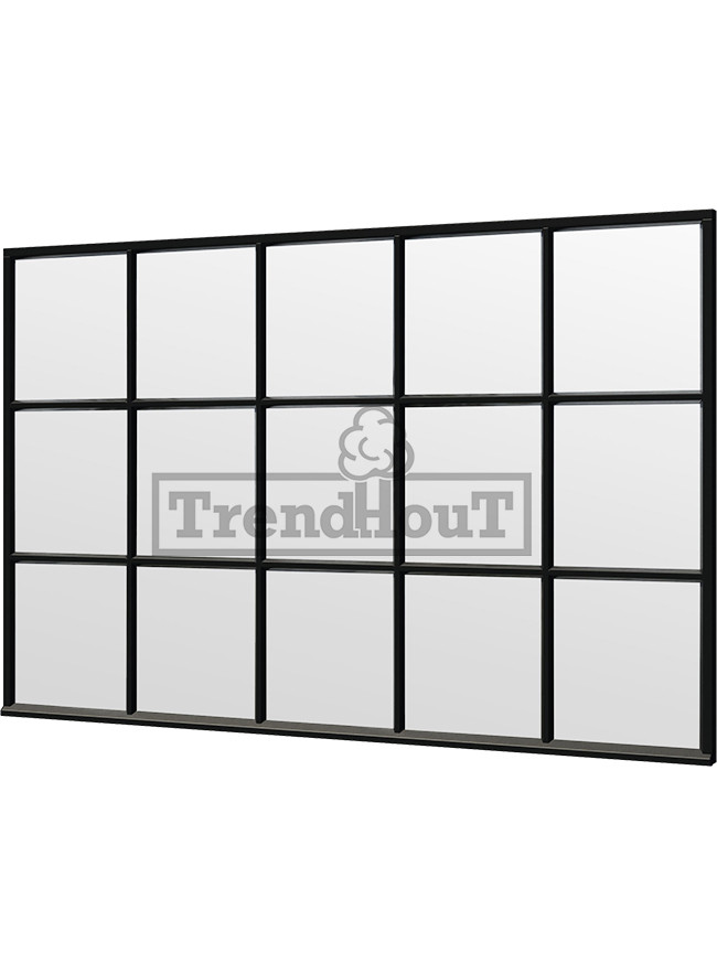Steel Look raam | gelaagd dubbel glas | incl. bevestigingsmaterialen