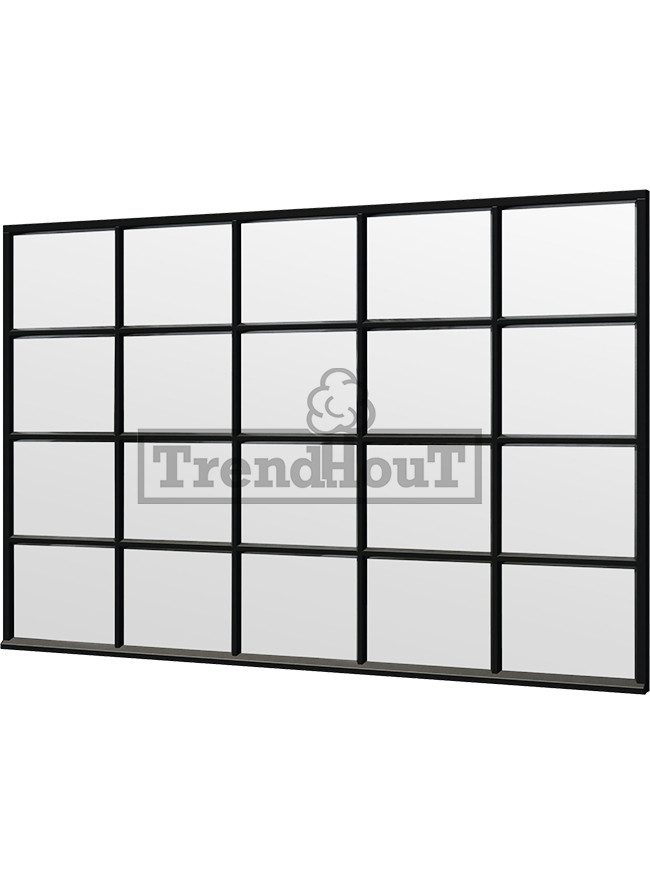 Steel Look raam | gelaagd dubbel glas | incl. bevestigingsmaterialen