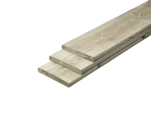 Plank naaldhout vuren celfix | 1.8x14.5cm | geïmpregneerd gedroogd en geschaafd