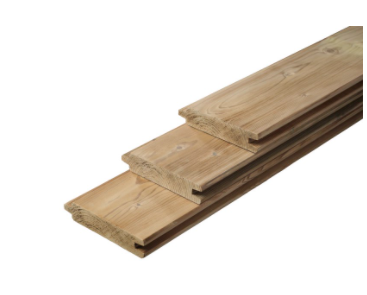 Onschuldig Tante brug Blokhutprofiel plank naaldhout vuren celfix | 3.0x14.5cm | geïmpregneerd  gedroogd en geschaafd | Zeeland Tuinmaterialen BV