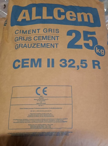 [LB.150025] ALLCem portland grijs cement 32.5R 25kg