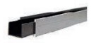 [FC.1778-180] PVC u-lijst 24/21mm zwart d-1,5mm L-180