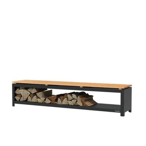 [BHG2H] Forno Houtopslag Zwart | 2000x400x430mm