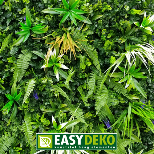 [ED.60289-1] Easydeko Vegetatie extra groef blad Jungle bloem kunsthaag per m2