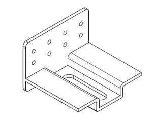 [FB.17024] Montagehoek schroeffundering L-120x80x105mm M16