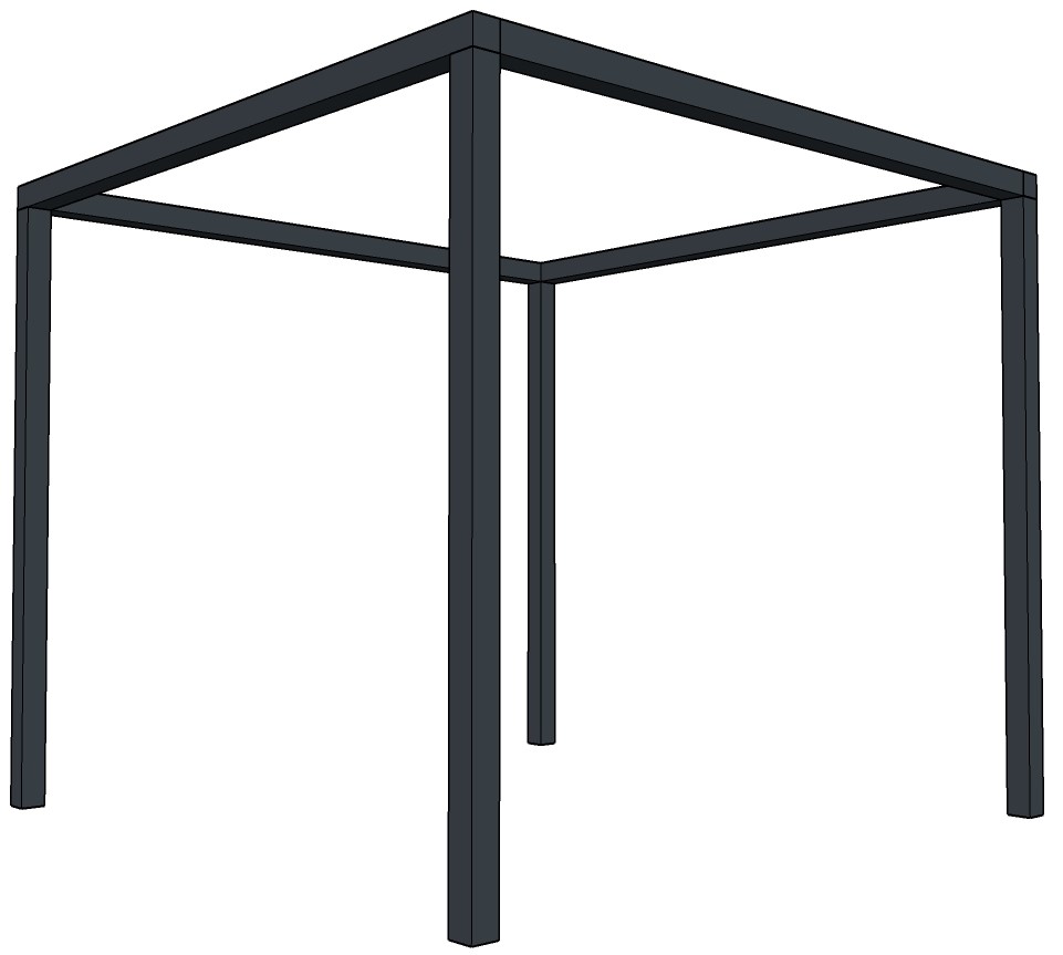 Pergola alu 300 cm diep