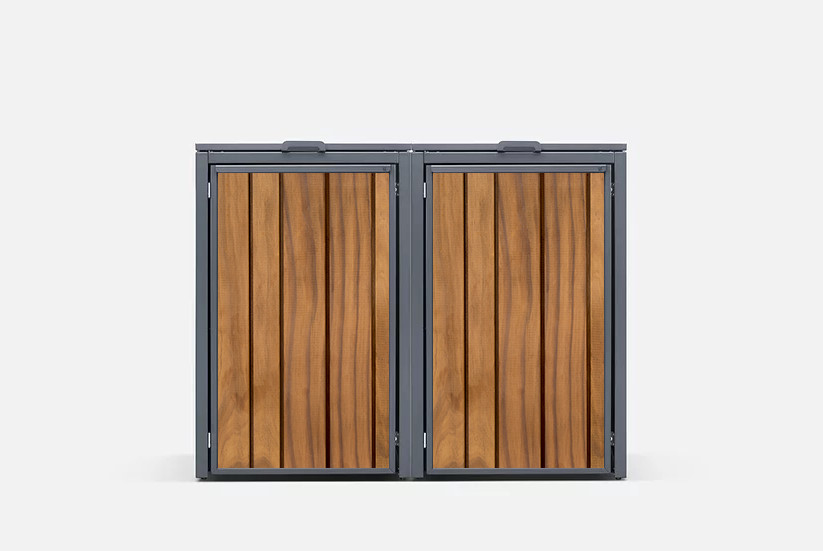 Kliko-ombouw met deksel | Wood