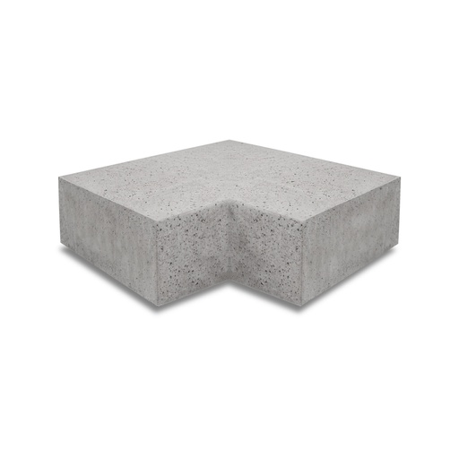 Oudhollandse Arti-Stone Hoekstuk traptreden 90° binnen | 37x15 cm
