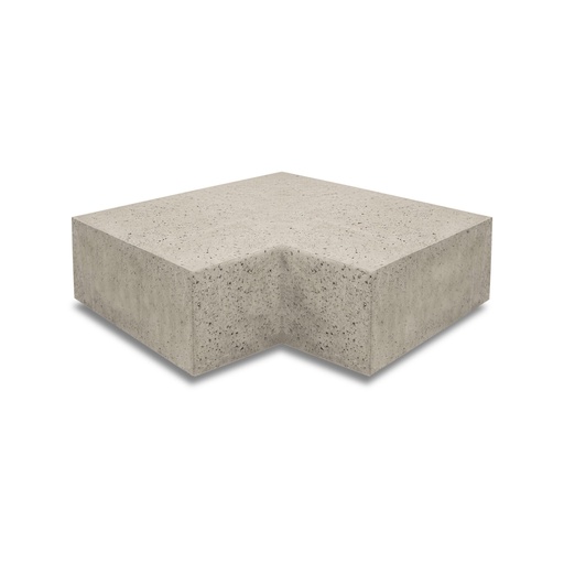 Oudhollandse Arti-Stone Hoekstuk traptreden 90° binnen | 37x15 cm
