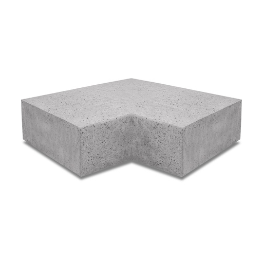 Oudhollandse Arti-Stone Hoekstuk traptreden 90° binnen | 40x15 cm