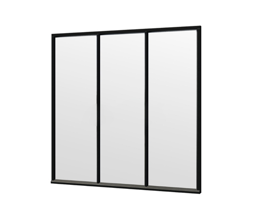 Steel Look raam 223cm | gelaagd dubbel glas | incl. bevestigingsmaterialen