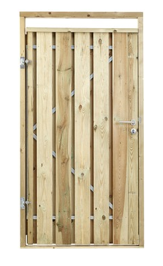 Tuinpoort geïmpregneerd op staalframe | incl. plaatsing