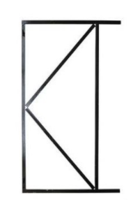 Poortframe | hoogte: 155cm | zwart gepoedercoat