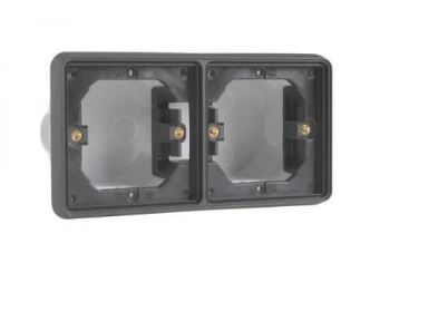 Wandcontactdoos | IP55 16A/240V | 2 kleuren | zonder inhoud