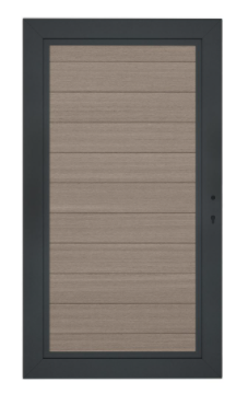 aluWoods poort | Light Grey | 100x190cm