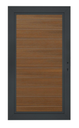 aluWoods poort | Teak | 100x190cm