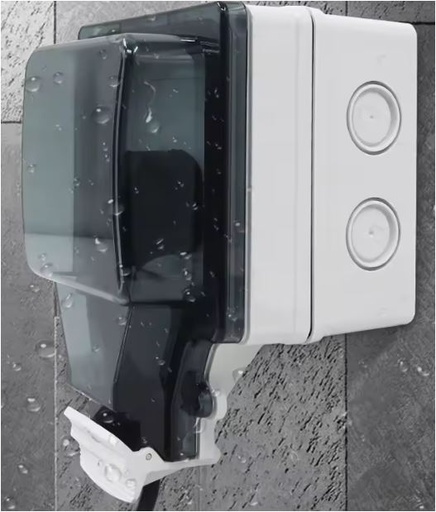 Wandcontactdoos enkel | WiFi Tuya | IP66