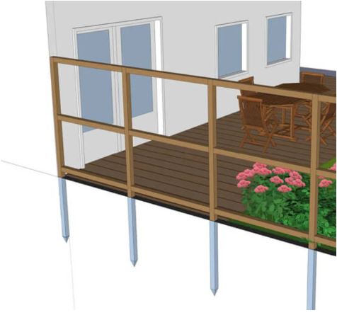 Materiaalpakket voor schutting | maximaal breed 200 x hoog 200cm