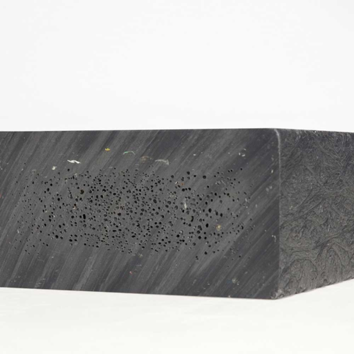 [PLRHZW0501003600] Regel kunststof rechte hoeken | 5x10x360cm