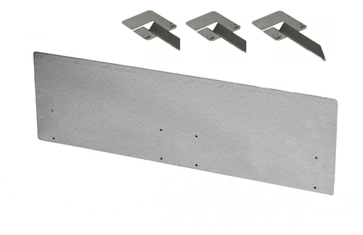 Kantopsluiting voor keramiek &amp; bestrating | 300 x 10cm incl. 3 montage spieën