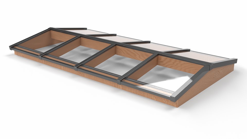 Lichtstraat Zadeldak | 2 uitvoeringen &amp; diverse maten