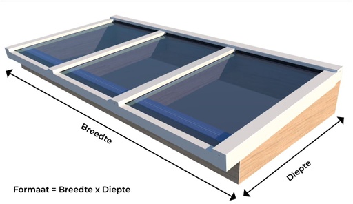 Lichtstraat Lessenaardak | 2 uitvoeringen &amp; diverse maten