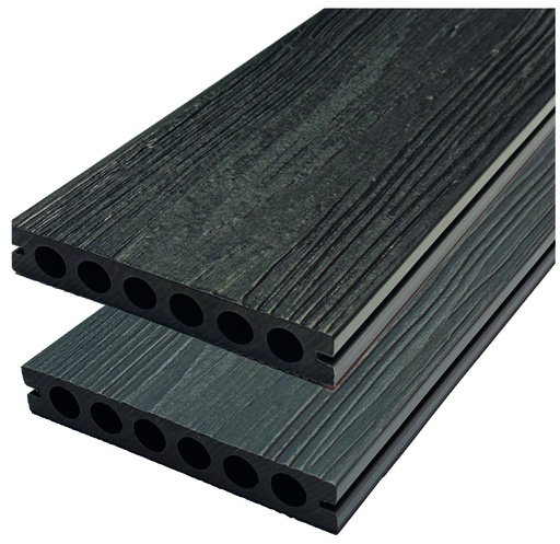 DuoDeck Co-Extrusie Grey - Coal | 2.3 x 13.8 x 400cm | 2 kleurcombinaties