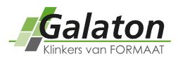 Galaton gebakken XL klinker 24x8x5,2cm | 5 kleuren leverbaar