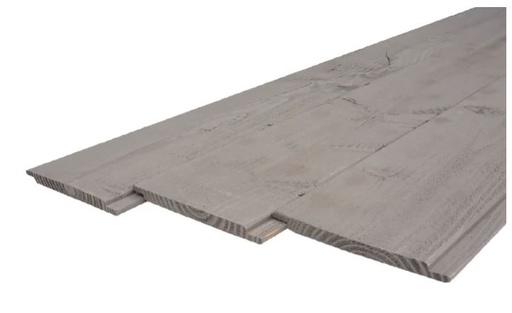 Douglas Sponningplanken 18x190x5000 mm Zilvergrijs Gespoten