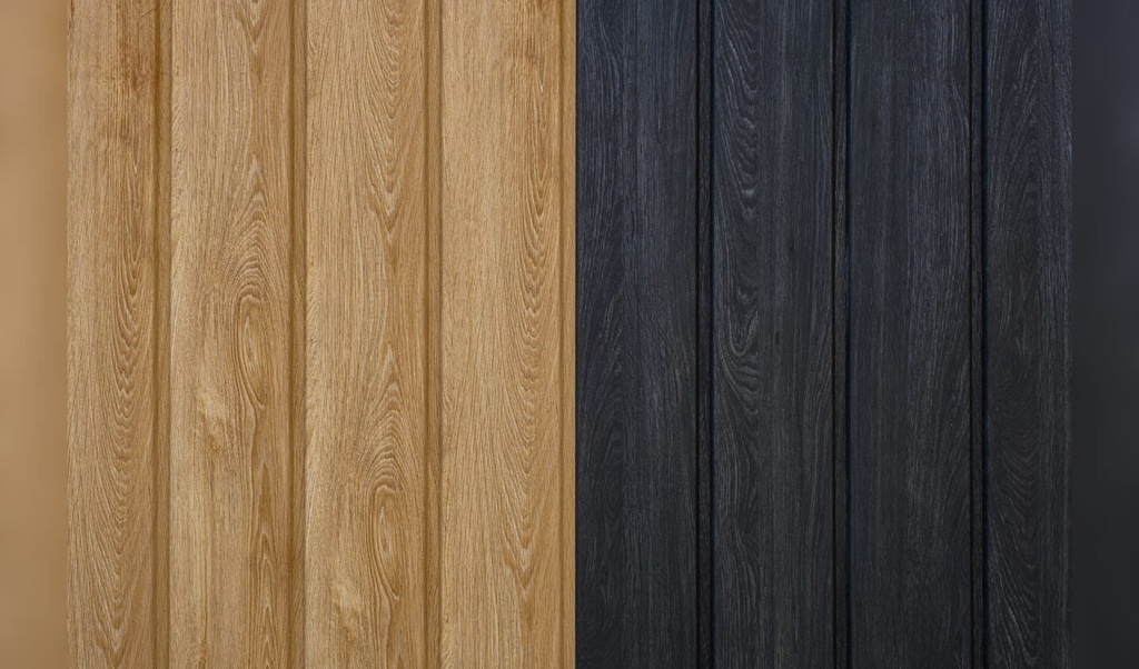 Kunststof wand-gevel bekleding | 5 kleuren &amp; 2 uitvoeringen