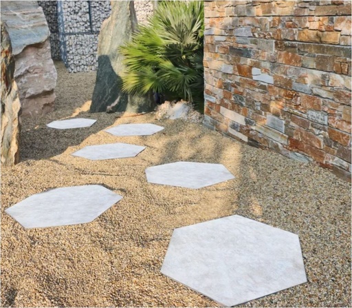 Staptegel Ceramic Hexagon | Ø 60x52x2cm | 2 kleuren