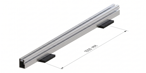 Python rail 75mm hoog inclusief clips | Overspanning max. 100cm &amp; lengte 400cm