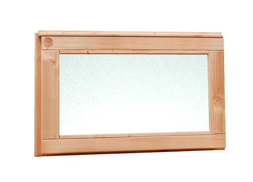[WV.1004403] Vast raam | melkglas | 72x40cm | douglas onbehandeld